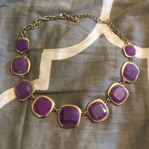 Purple Chunky Short Necklace